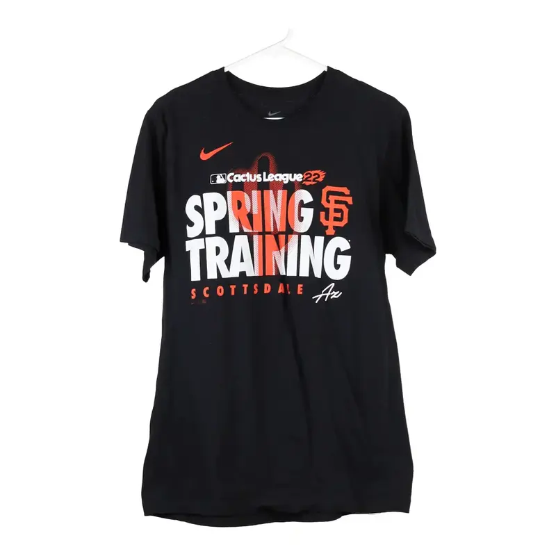 Giants Nike MLB T-Shirt - Medium Black Cotton Blend