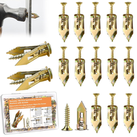 160 Pcs Self Drilling Drywall Anchors with Screws,80 Sheetrock Anchors (0.47x1.18 Inch) & 80 Zinc Expansion Screws,2025 Upgra...