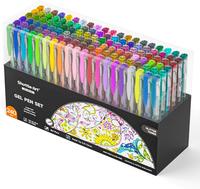 Shuttle Art 240 Pack Glitter Gel Pens, 120 Colors Glitter Gel Pen Set with 120 Refills for Adult Coloring Books Craft Doodlin...