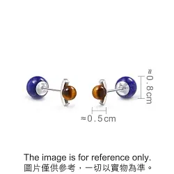 'Cosmos' 18K White Gold Lapis Lazuli Earrings