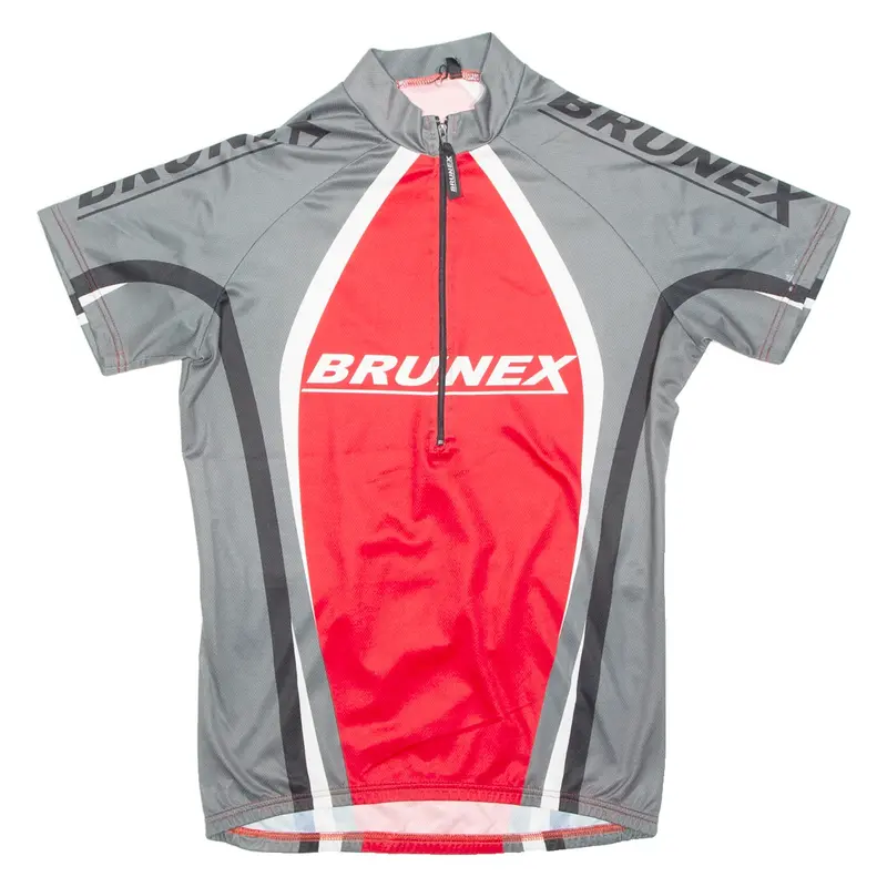 Cycling Mens Jersey Red 1/2 Zip S