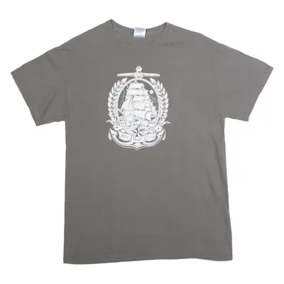 GILDAN KFC Boots Tour 2014 Mens Band T-Shirt Grey Crew Neck M