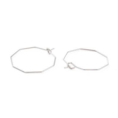 316 Stainless Steel Hoop Earrings Findings