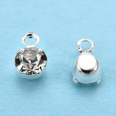 Brass Crystal Rhinestone Charms