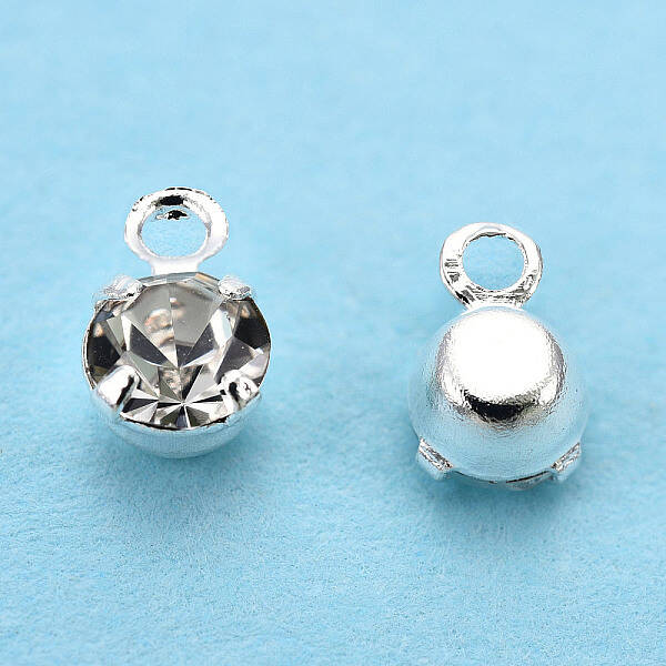 Brass Crystal Rhinestone Charms