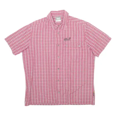 JACK WOLFSKIN Mens Shirt Red Check S