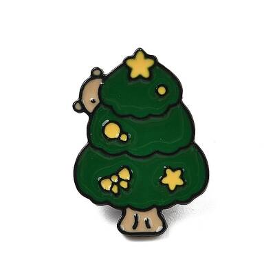 Christmas Theme Zinc Alloy Enamel Pin Brooch for Backpack Clothes