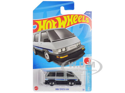 1986 Toyota Van Silver Metallic and Black with Stripes \