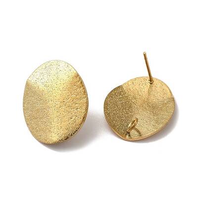 Ion Plating(IP) 304 Stainless Steel Stud Earrings Findings