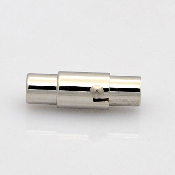 Tarnish Resistant Column 304 Stainless Steel Locking Tube Magnetic Clasps