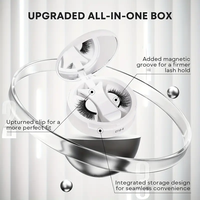 Magnetic Eyelashes - 2 Sets with Applicator, Glue-Free Waterproof, Lightweight for Natural Makeup, Reusable Cosmetic Kit