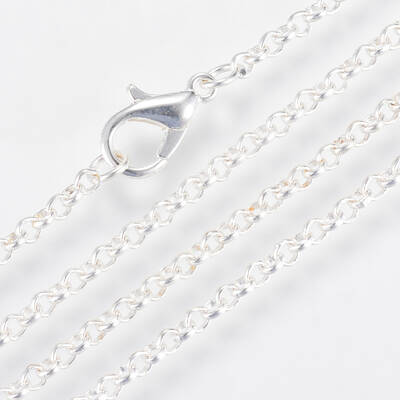 Iron Rolo Chains Necklace Making