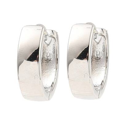 Brass Thick Hoop Earrings