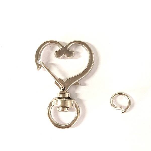 Heart Alloy Swivel Clasps
