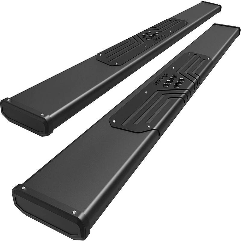 OEDRO 6.5'' Running Boards Compatible with 2021-2024 Ford Bronco 2 Door, Black Textured Side Step, Aluminum Alloy Nerf Bars