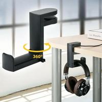 Over-ear Design Headset Hook Holder, Headphones Stand with Adjustable & 360° Rotating Arm Clamp, Universal Headphones Holder...