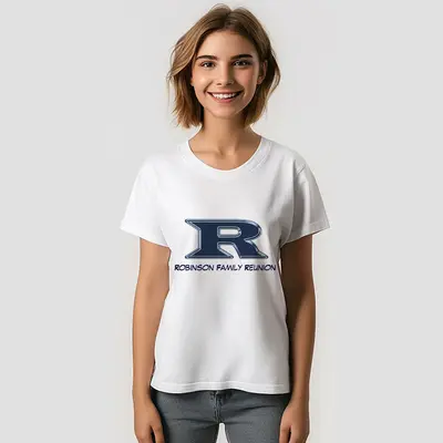 Family Reunion Blue Name Monogram Custom T-Shirt