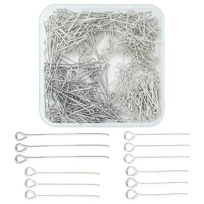 400Pcs 4 Styles Iron Eye Pins