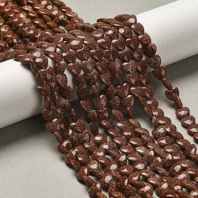 Synthetic Goldstone Beads Strands