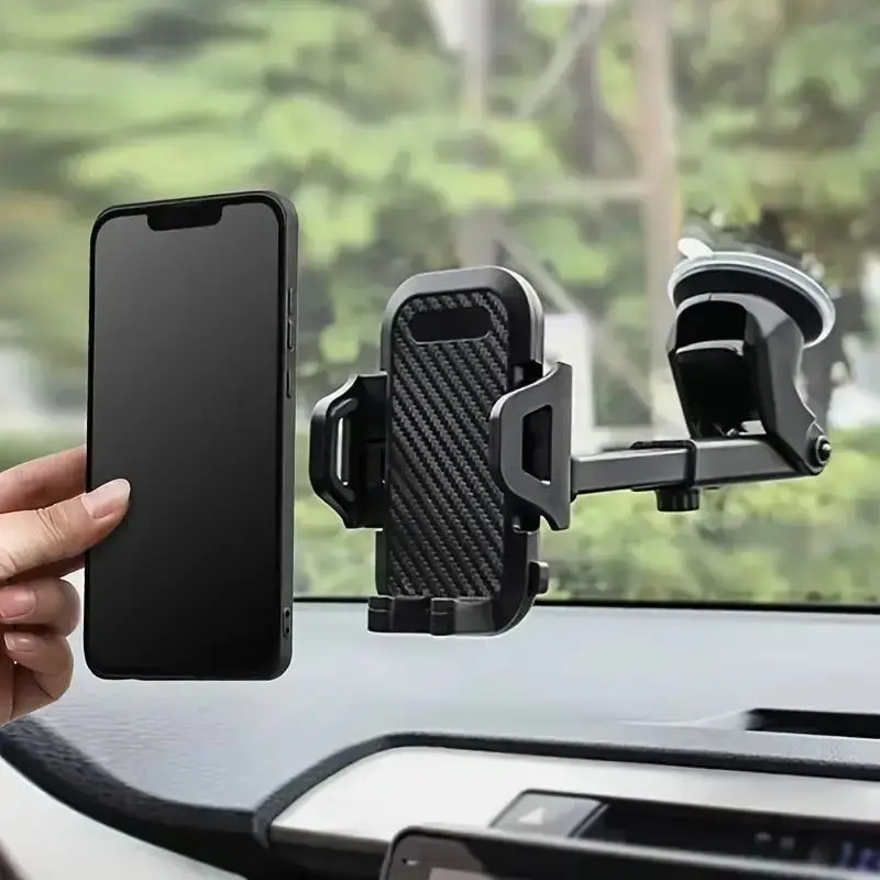 Suction Cup Car Phone Holder, Dashboard Mobile Holder, Car Phone Stand, Phone Holder for Car Compatible with Samsung Galaxy i...