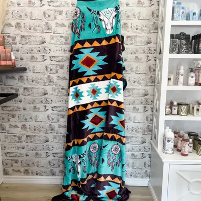 Z Dream Catcher Skull Oversized Blanket 82\