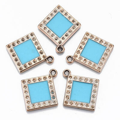 UV Plating Acrylic Pendant Rhinestone Settings
