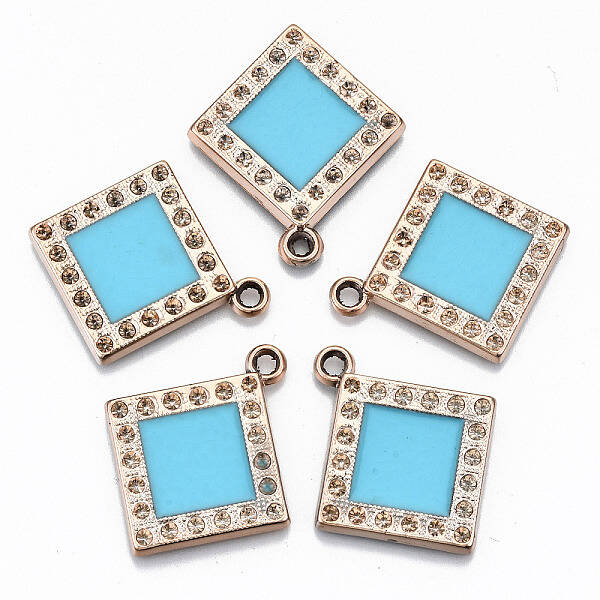 UV Plating Acrylic Pendant Rhinestone Settings