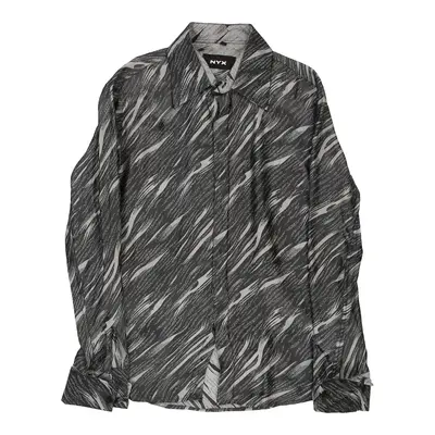 Studio Nyx Animal print Patterned Shirt - Large Grey Viscose