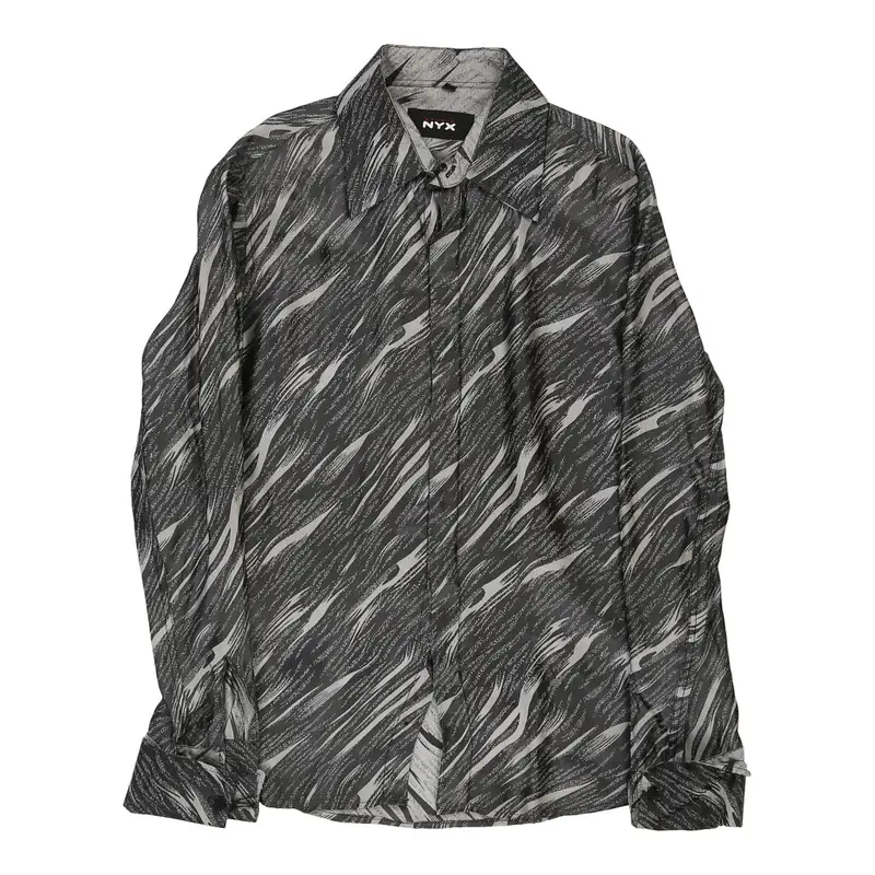 Studio Nyx Animal print Patterned Shirt - Large Grey Viscose