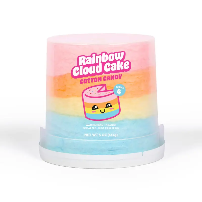 Mini Rainbow Cloud Cake - Cotton Candy Cake - 5oz - Cotton Candy - Sweet Snack - Cloud Cake - Stocking Stuffers - Allergy Fri...