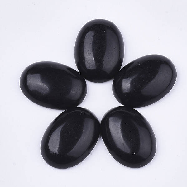 Natural Black Obsidian Cabochons