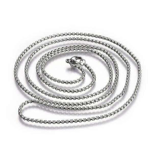 Non-Tarnish 304 Stainless Steel Box Chain Necklaces