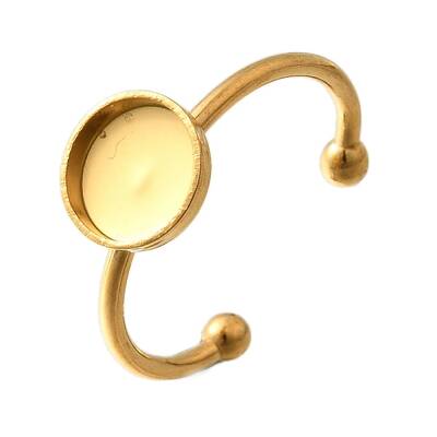 304 Stainless Steel Open Cuff Ring Components