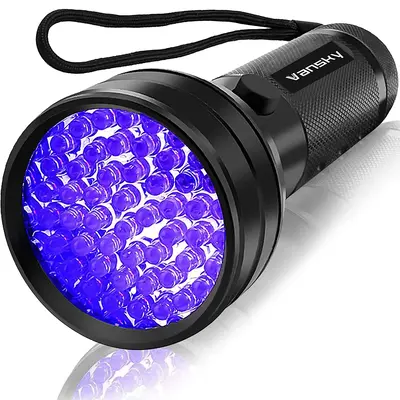Vansky UV Flashlight Black Light, 51 LED Blacklight Pet Urine Detector for Dog/Cat Urine, Dry Stains, Bed Bug, Resin Curing, ...