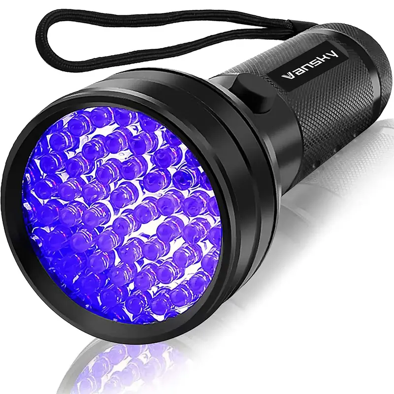 Vansky UV Flashlight Black Light, 51 LED Blacklight Pet Urine Detector for Dog/Cat Urine, Dry Stains, Bed Bug, Resin Curing, ...