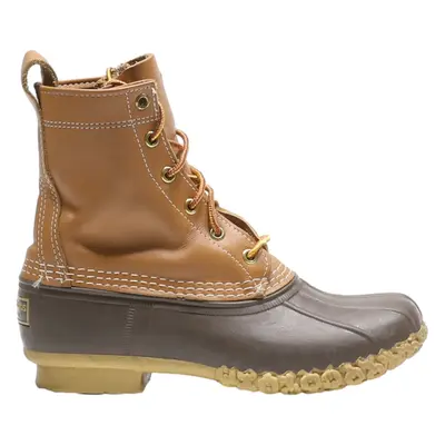LL BEAN Lace-Up Boots Brown Leather Womens UK 4