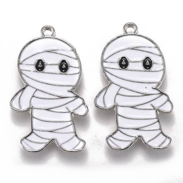 Halloween Theme Alloy Enamel Pendants