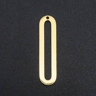 201 Stainless Steel Open Back Bezel Pendants