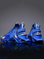 Men's Fashionable Lace Up Front Mesh Trainer Shoes, Workout Sneakers, Casual Sports Shoes, Breathable Comfortable Sports Run...