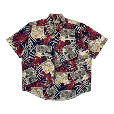 Crossings Hawaiian Shirt - Large Multicoloured Cotton