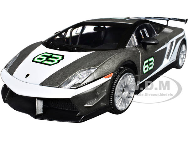 Lamborghini Gallardo LP 560-4 Super Trofeo 63 Gray Metallic and White \