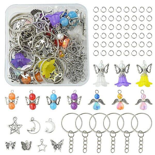 Alloy with Transparent Acrylic Pendants