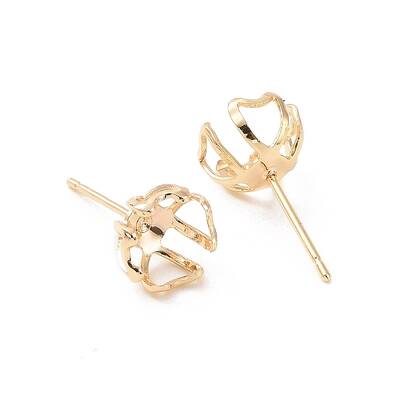 Brass Stud Earring Findings