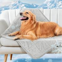 LOOBANI Dog Cooling Blanket for Large Dogs, 0.4>Q-Max Pet Cooling Blanket, Washable and Breathable Dog Cool Mat for Hot Weath...