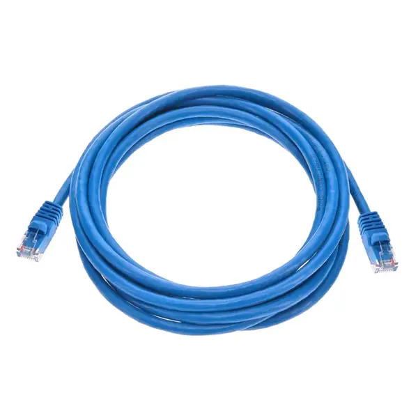 3436 Monoprice Cat6 Ethernet Patch Cable Snagless RJ45 Stranded 550MHz UTP Pure Bare Copper Wire 24AWG 10ft Blue