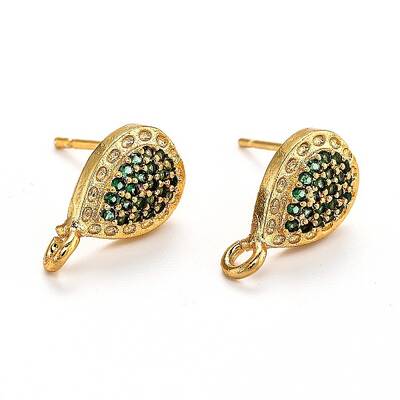 Brass Stud Earring Findings