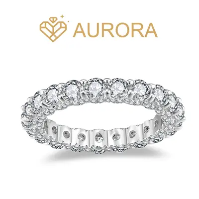 【#25 Serendipity】 Moissanite Stackable band ring enhancer ring band high quality gifts Jewelry Synthetic Moissanite