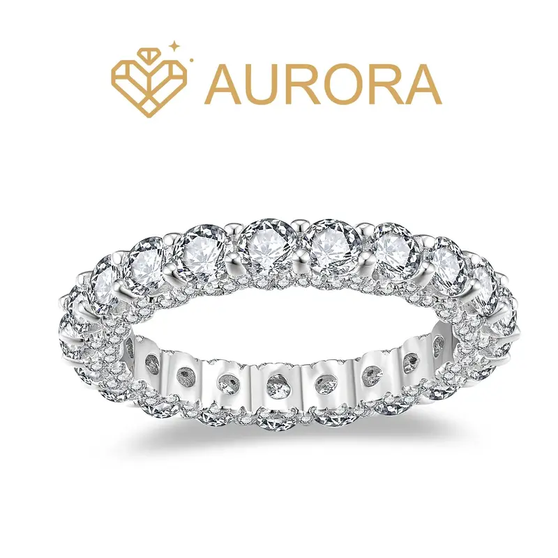 【#25 Serendipity】 Moissanite Stackable band ring enhancer ring band high quality gifts Jewelry Synthetic Moissanite