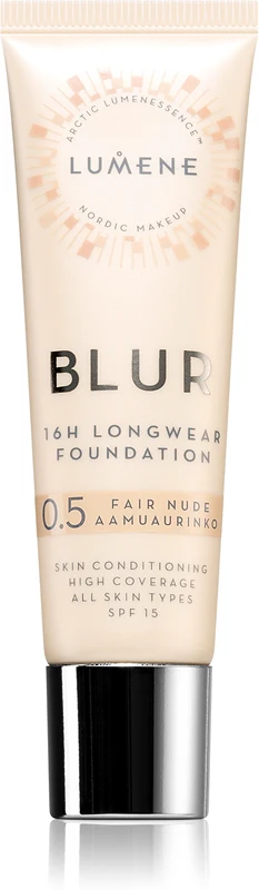 Lumene Blur 16h long-lasting foundation SPF 15 color 0.5 Fair Nude 30 ml