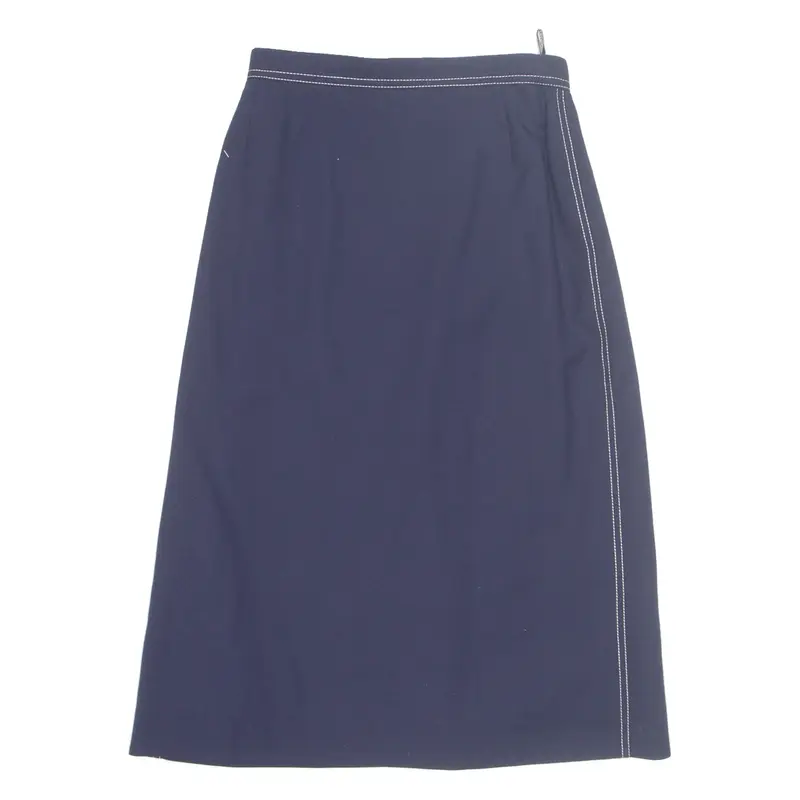 JOBIS Womens Pencil Skirt Blue Midi S